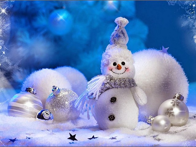 Christmas Snowman Wallpaper пазл игру 