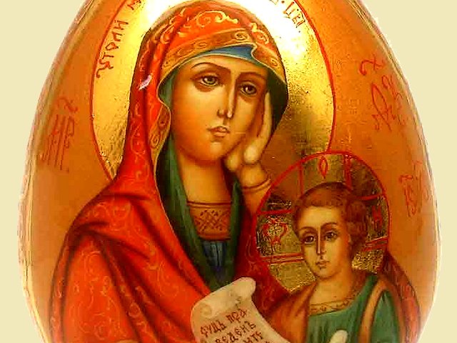 Easter Еgg with Russian Icon puzzle game 