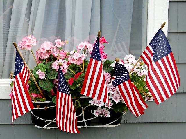 Fourth of July Festive Decoration of Window пъзел игра 