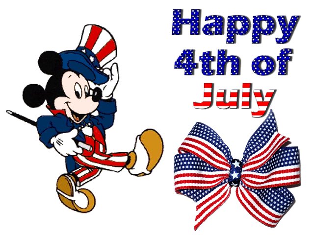 Happy 4th of July Mickey Mouse Greeting Card Puzzle Spiel 