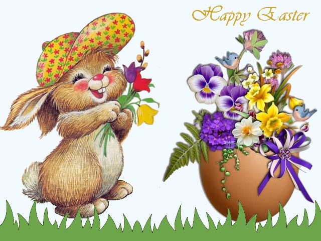 Happy Easter Greeting Card juego de puzzle 