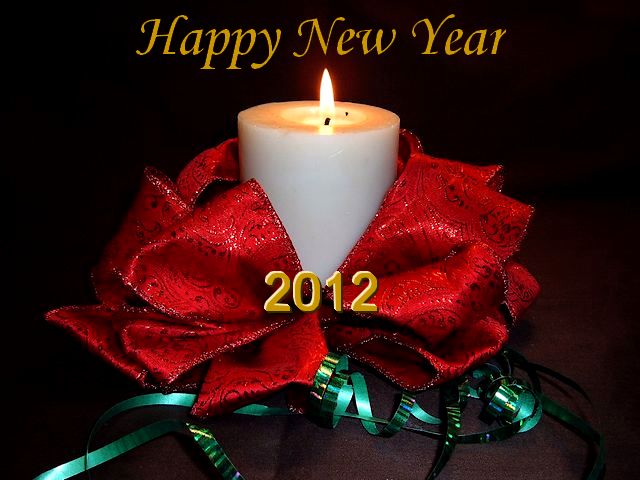 Happy New Year 2012 Greeting Card Puzzle Spiel 