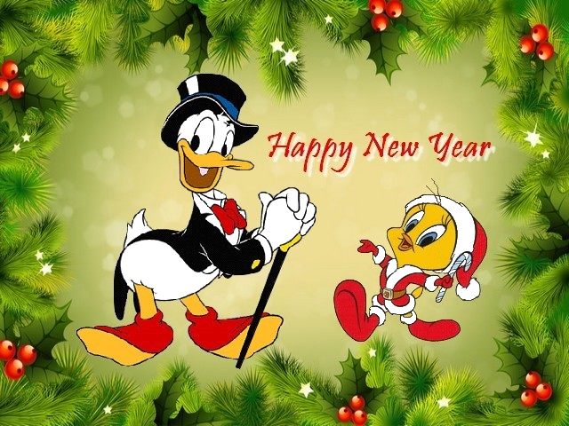 Happy New Year with Donald Duck and Tweety Bird Greeting Card - Greeting card with the beloved cartoon characters Donald Duck and Tweety Bird, wishing 'Happy New Year'. - , New, Year, years, Donald, Duck, Tweety, Bird, greeting, card, cards, holiday, holidays, cartoon, cartoons, feast, feasts, beloved, characters, character - Greeting card with the beloved cartoon characters Donald Duck and Tweety Bird, wishing 'Happy New Year'. Подреждайте безплатни онлайн Happy New Year with Donald Duck and Tweety Bird Greeting Card пъзел игри или изпратете Happy New Year with Donald Duck and Tweety Bird Greeting Card пъзел игра поздравителна картичка  от puzzles-games.eu.. Happy New Year with Donald Duck and Tweety Bird Greeting Card пъзел, пъзели, пъзели игри, puzzles-games.eu, пъзел игри, online пъзел игри, free пъзел игри, free online пъзел игри, Happy New Year with Donald Duck and Tweety Bird Greeting Card free пъзел игра, Happy New Year with Donald Duck and Tweety Bird Greeting Card online пъзел игра, jigsaw puzzles, Happy New Year with Donald Duck and Tweety Bird Greeting Card jigsaw puzzle, jigsaw puzzle games, jigsaw puzzles games, Happy New Year with Donald Duck and Tweety Bird Greeting Card пъзел игра картичка, пъзели игри картички, Happy New Year with Donald Duck and Tweety Bird Greeting Card пъзел игра поздравителна картичка
