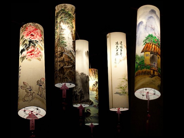 Lantern Festival Sky Lights in Taipei Taiwan puzzle game 