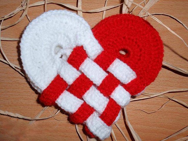 Martenitsa Heart - A handmade martenitsa, knitted by crochet in shape of heart.<br />
Tradition dictates that people never buy martenitsi for themselves. They are always given as gifts to loved ones, friends, and those people to whom one feels close.<br />
Happy Baba Marta to all! <br />
Let us be healthy, happy and very successful in our endeavors!<br />
White and red, healthy and smiling! - , martenitsa, martenitsi, heart, hearts, holiday, holidays, shape, shapes, tradition, people, gifts, gift, friends, friend, happy, Baba, Marta, healthy, successful, endeavors, endeavor, white, red, smiling - A handmade martenitsa, knitted by crochet in shape of heart.<br />
Tradition dictates that people never buy martenitsi for themselves. They are always given as gifts to loved ones, friends, and those people to whom one feels close.<br />
Happy Baba Marta to all! <br />
Let us be healthy, happy and very successful in our endeavors!<br />
White and red, healthy and smiling! Solve free online Martenitsa Heart puzzle games or send Martenitsa Heart puzzle game greeting ecards  from puzzles-games.eu.. Martenitsa Heart puzzle, puzzles, puzzles games, puzzles-games.eu, puzzle games, online puzzle games, free puzzle games, free online puzzle games, Martenitsa Heart free puzzle game, Martenitsa Heart online puzzle game, jigsaw puzzles, Martenitsa Heart jigsaw puzzle, jigsaw puzzle games, jigsaw puzzles games, Martenitsa Heart puzzle game ecard, puzzles games ecards, Martenitsa Heart puzzle game greeting ecard