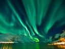 Northern Lights at Norwegian Fjord