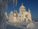 Winter Landscape of Belogorsky Monastery Perm Russia