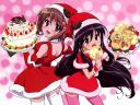 Christmas Anime Girls in Santa Costumes