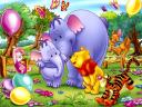 Disney Summertime Winnie the Pooh and Dumbo Baby Mine Wallpaper