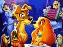Disney Valentines Day Lady and the Tramp Wallpaper