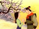 Disney Valentines Day Mulan and  Li Shang Wallpaper