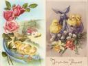 Easter Greetings Spanish and French Antique Postcards
