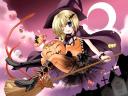 Halloween Anime Girl Little Witch by Minase Lin