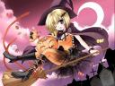 Halloween Sakura Kinomoto in Witch Costume Wallpaper