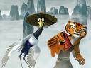 Kung Fu Panda Crane and Tigress on the  way to meet Tai Lung