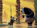 Kung Fu Panda Po receives the Dragon Scroll