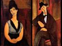 Amedeo Modigliani The Beautiful Confectioner and Portrait of Mario Varvogli