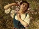 Capri Girl with Flowers by Sophie Anderson