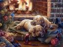 Christmas Dogs by Judy Gibson