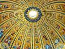 Dome Ceiling Basilica Saint Peter Vatican Rome Italy
