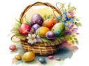 Easter Basket Watercolor