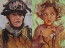 Firefighter Jeremy Slocum and Stethoscope by Susan Smolensky