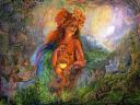 Light the Way by Josephine Wall Greeting Card