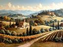 Mural of Tuscany by Bob Tamburello