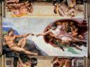 Sistine Chapel Michelangelo Creation of Adam Basilica Saint Peter Vatican Rome Italy
