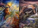 Spirit of the Elements and Mer Angel by Josephine Wall