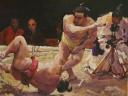 Sumo Wrestlers by Susan Smolensky