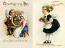 Thanksgiving Greetings Vintage Postcards by Ellen Clapsaddle