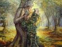 The Dryad and the Tree Spirit by Josephine Wall