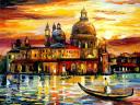 The Golden Skies of Venice by Leonid Afremov