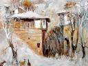 Winter in Rhodopes Mountains by Vesko Radulov Bulgarian Fine Art