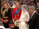 Royal Wedding England Prince William, Prince Harry and Kate Middleton with her Father at Westminster Abbey London