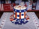 4th of July Cake Uncle Sam Hat