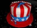 4th of July Uncle Sam Cake