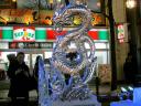 Dragon Ice Sculpture in Susukino Sapporo Hokkaido Japan