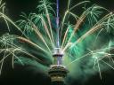 Fireworks from Sky Tower in Auckland New Zealand