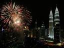 Fireworks in Kuala Lumpur Malaysia