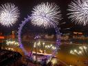 Fireworks in Skyline of London England