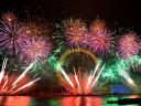 Fireworks over the London Eye England