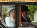 Royal Wedding England Carole and Michael Middleton on the way to Buckingham Palace in London