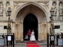 Royal Wedding England Prince William and Catherine Duchess of Cambridge are leaving Westminster Abbey London - Prince William, Duke of Cambridge and Catherine, Duchess of Cambridge, with her sister Pippa, suppor...
