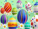 Abstract Easter Eggs Wallpaper