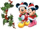 Disney Christmas Mickey and Minnie Mouse Greeting Card