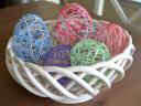 Easter Eggs from Embroidery Floss