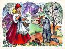 Little Red Riding Hood Greeting Card by Komarova